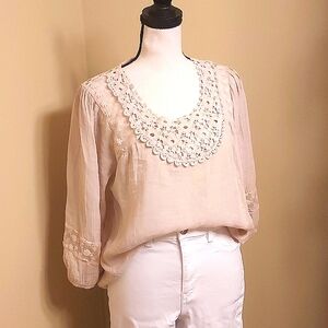 Jolt Cream Lace Top